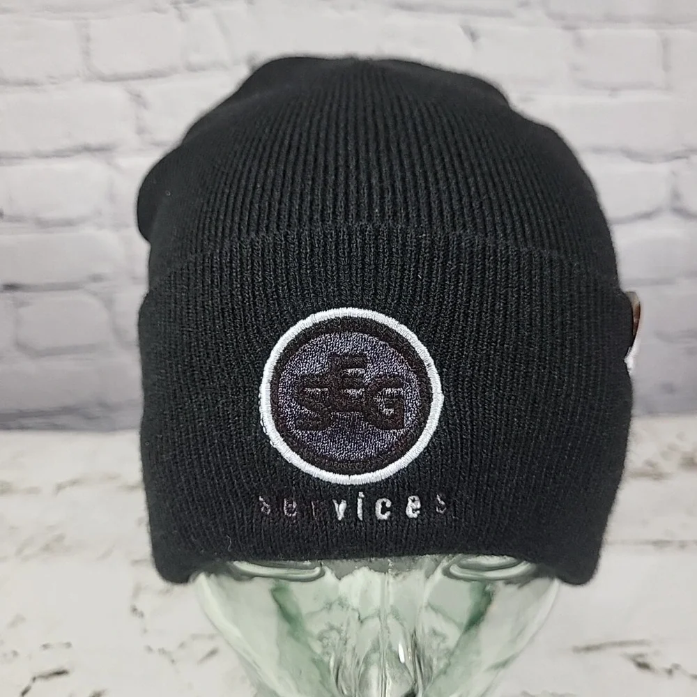 Carhartt SEG 104597 Beanie Hat Unisex One Size Black Warm Winter Ski Cap